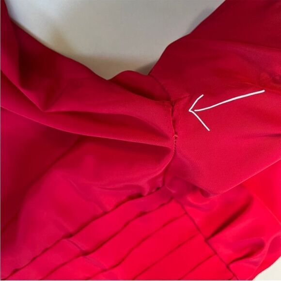 Vintage 70’s Red Belted Dress - Picture 11 of 14